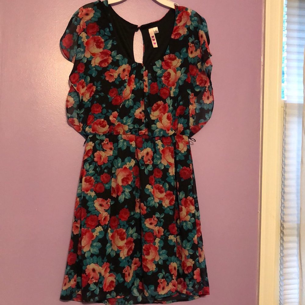Floral spring or fall dress